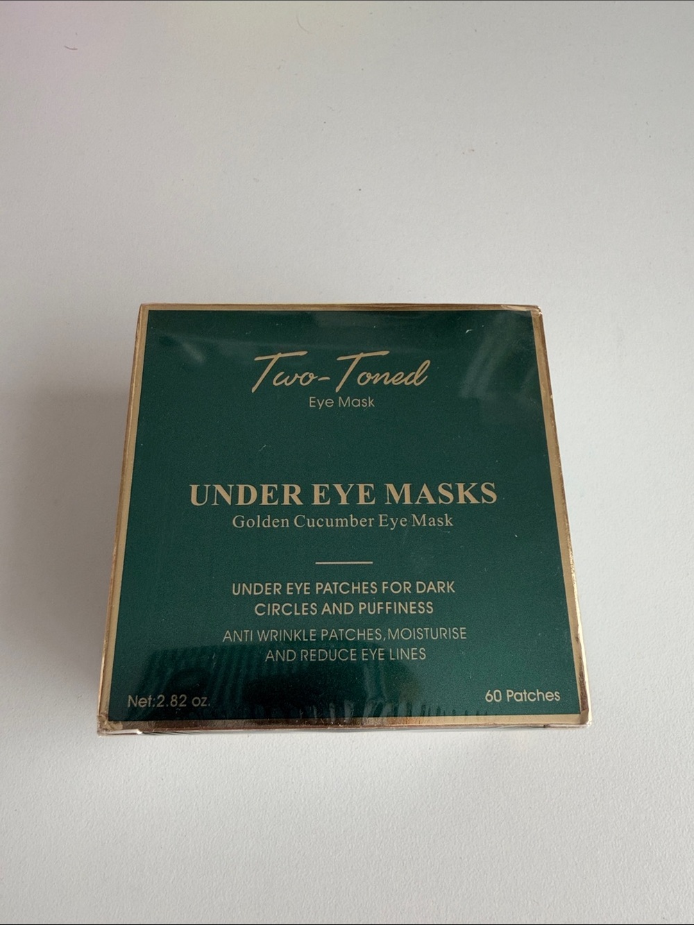 New - Golden Cucumber Under Eye Masks - (60 Patches) Two-Toned - Anti Wrinkle